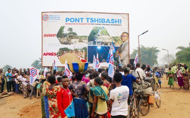  Inauguration du Pont Tshibashi par l’honorable Thierry Mulumba